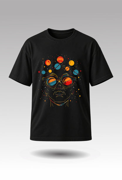Cosmic Vision Unisex Regular Fit Tee - Black
