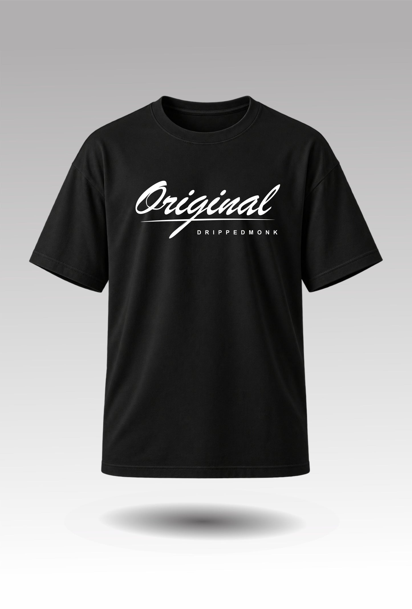 Drippedmonk Original Unisex Regular-fit Tee - Black
