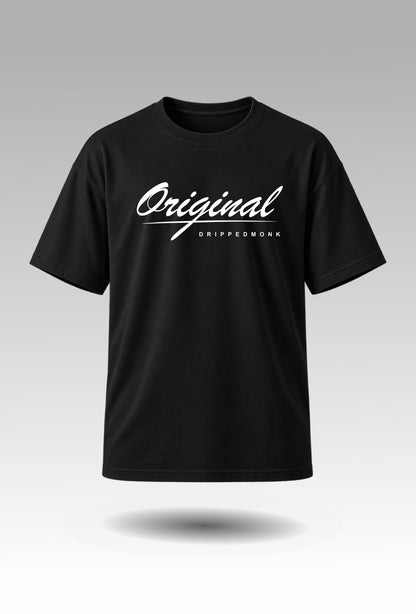 Drippedmonk Original Unisex Regular-fit Tee - Black