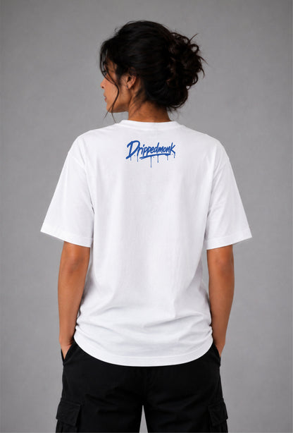 Stay humble Unisex Regular Fit Tee - White/Blue