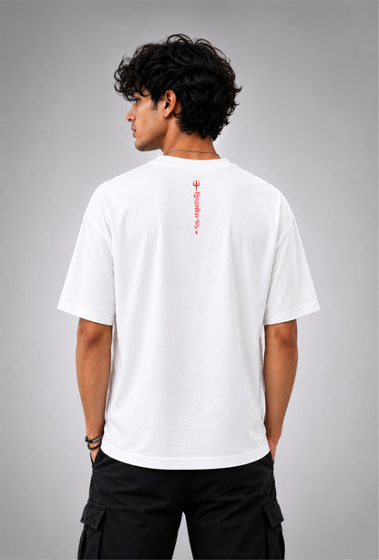 Shiva Dhyana Tee - Unisex Regular fit white