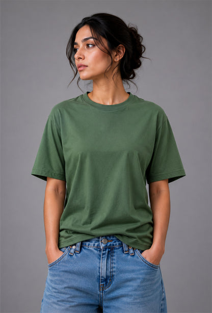 The Essential Tee (UNISEX) Bottle Green