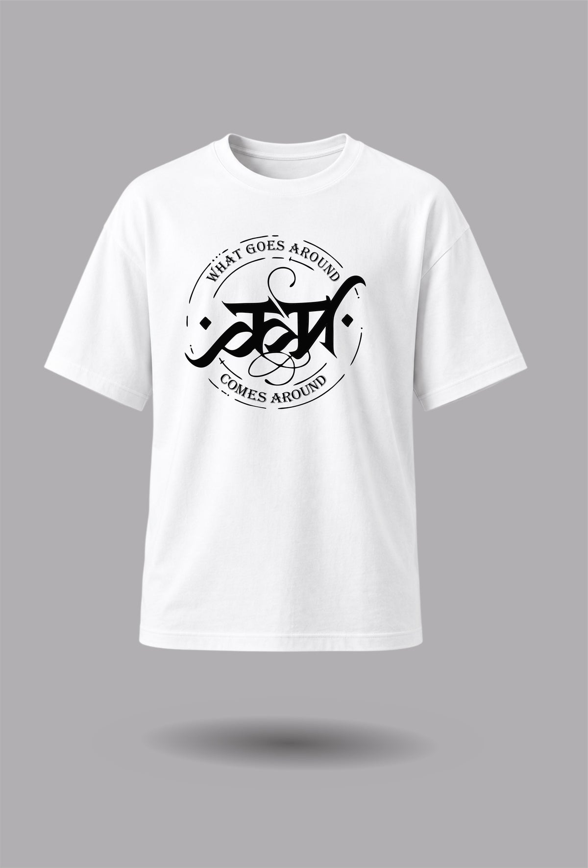 The Law of Karma - Unisex Regular fit white