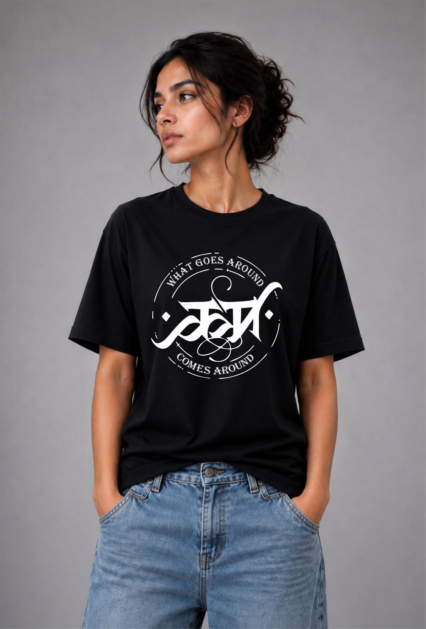 The Law of Karma - Unisex Regular fit black