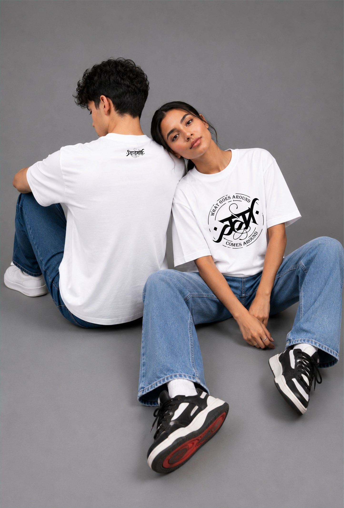 The Law of Karma - Unisex Regular fit white