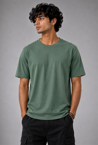 The Essential Tee (UNISEX) Bottle Green