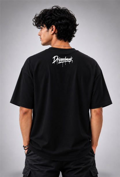 Stay Humble Oversized Graphic Tee - Black