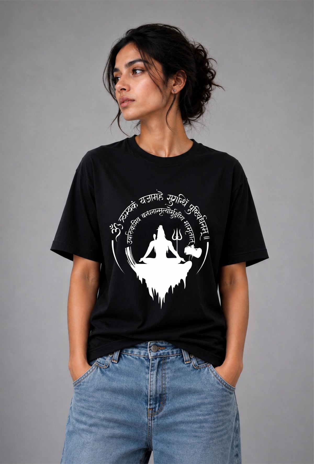Shiva Dhayana Tee - Unisex Regular fit black