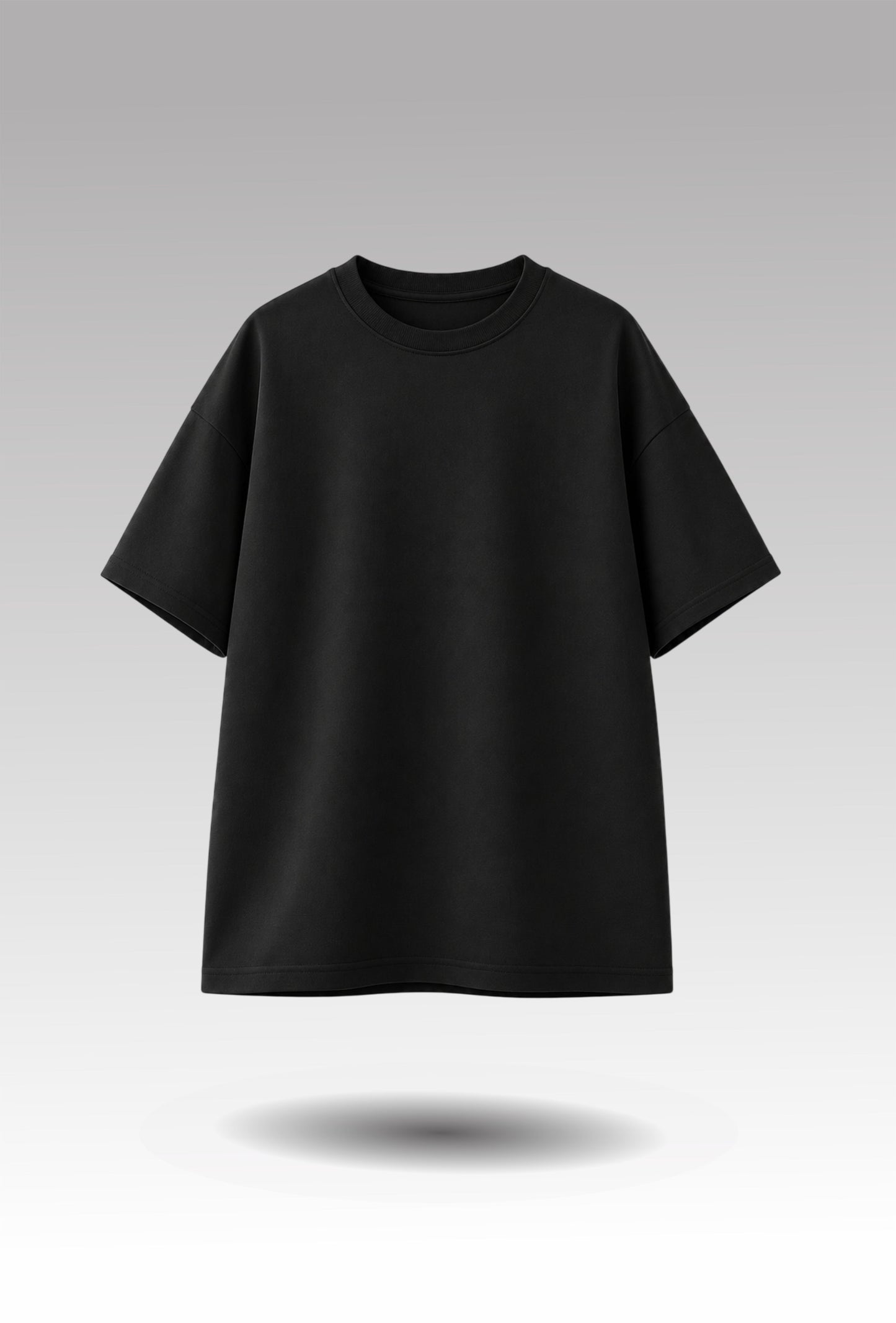 Worth The Wait Oversized Graphic Tee - Black