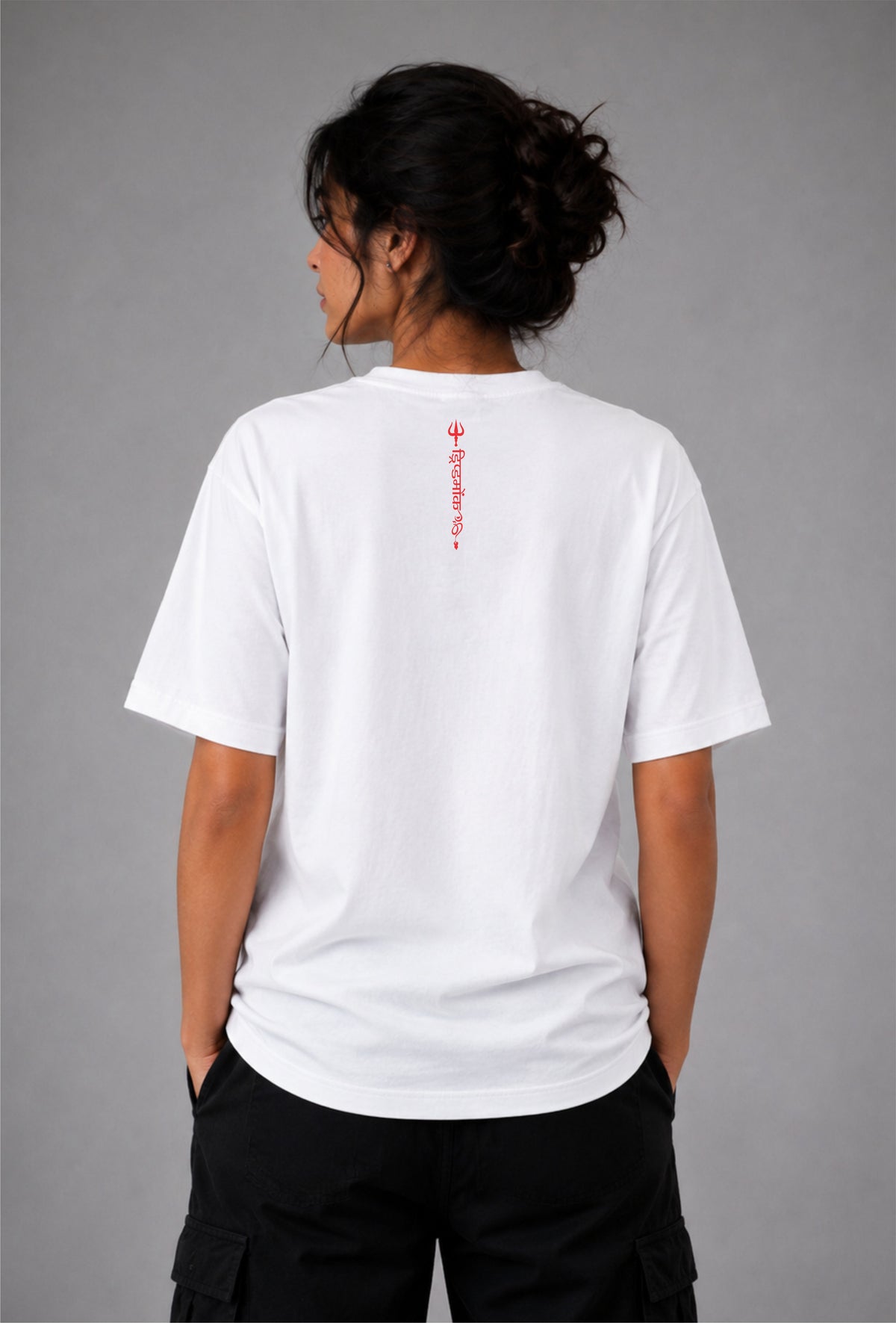 Shiva Dhyana Tee - Unisex Regular fit white