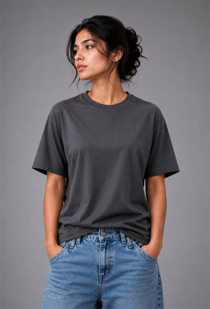The Essential Tee (UNISEX) Asphalt